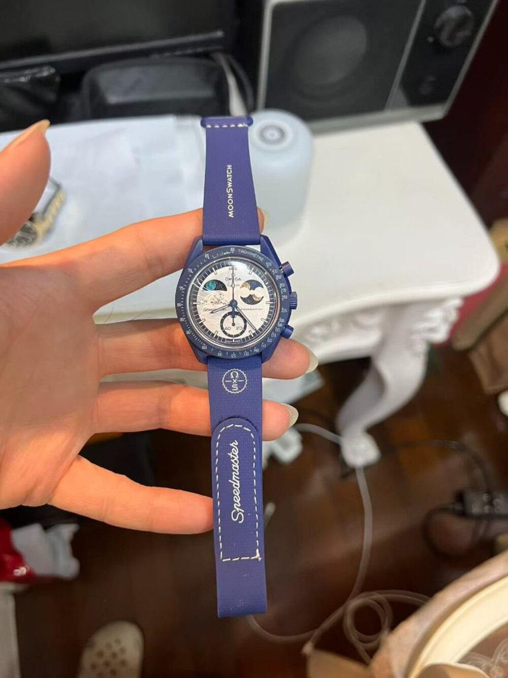 Swatch Omega Bioceramic Moonswatch Mission To Earthphase Moonshine Gold Snoopy B